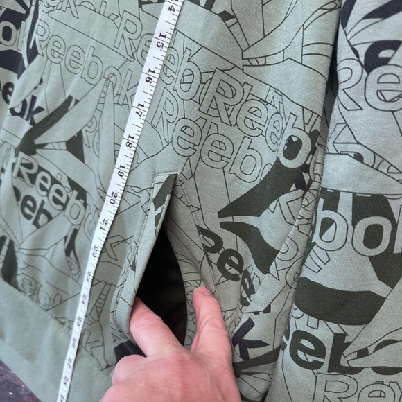 Reebok Green Graphic Hoodie Men’s XL - Picture 7 of 8